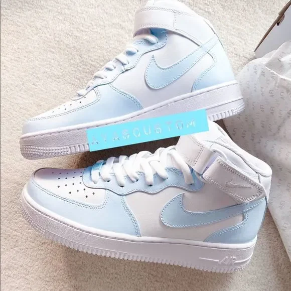 Custom painted Nike air force mid - Picture 1 of 1